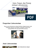 Kuliah 1 Mengenal Jenis, Fungsi, Dan Prinsip Pengelolaan Laboratorium