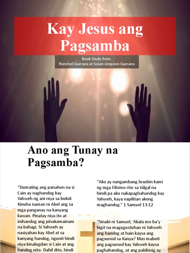Kay Jesus Ang Pagsamba Book Study | PDF