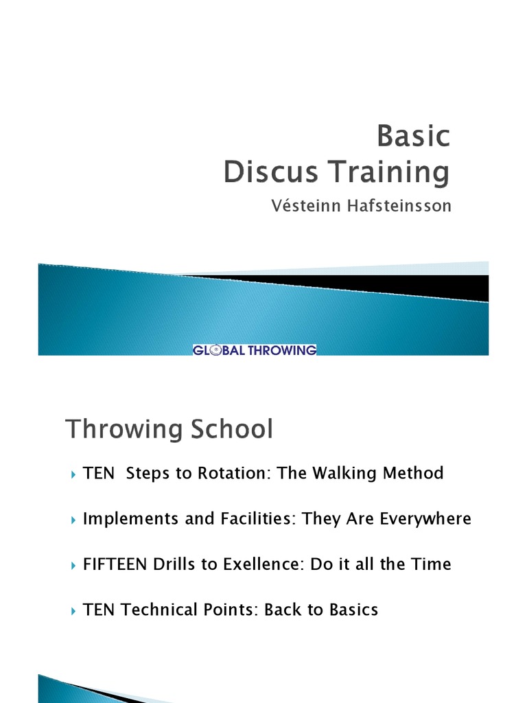 Discus Throwing Techniques and Drills | PDF | Drill | Foot