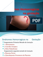 Sindromes Hemorragicas Na Gestação Slides