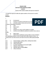 Class 11 English Marking Scheme 01