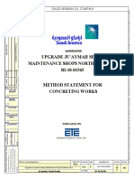 (UJS-CON-E-30029 V0) MS For Concreting Works