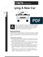 Buying A New Car: FTC Facts