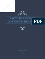 Factorisacion de Diferentes Binomios