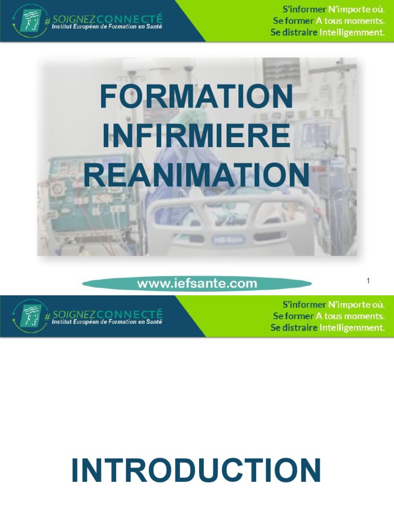 Module 1 Formation Infirmiere Reanimation | PDF | Nursing | Intensive ...