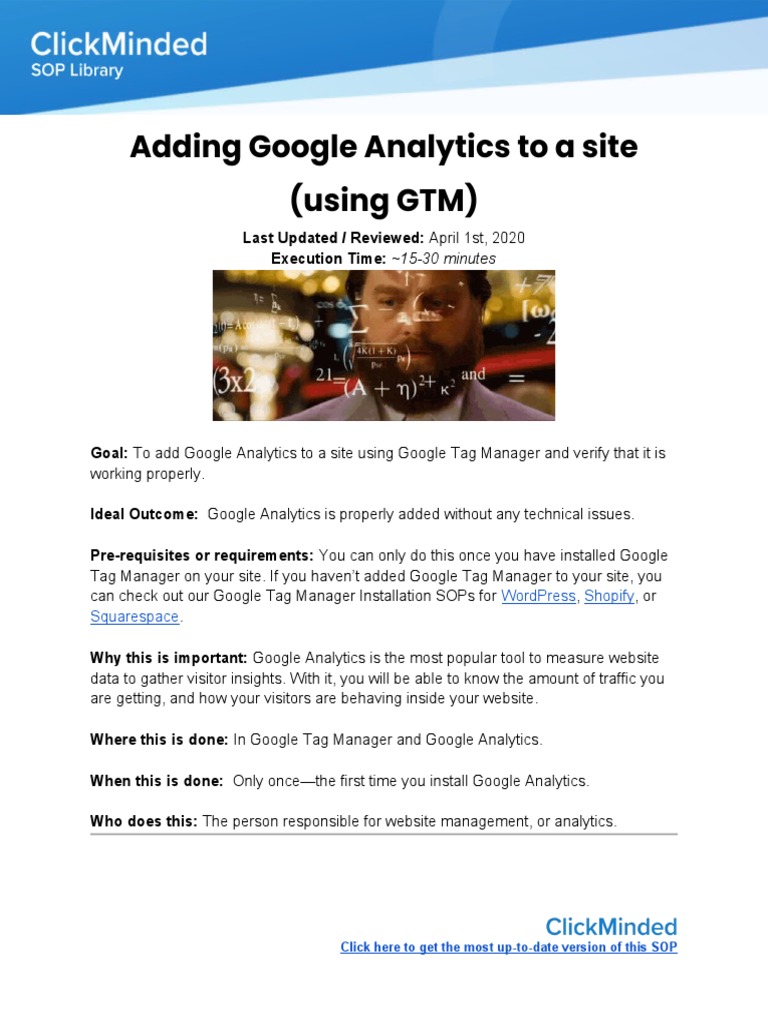 Integrating Google Analytics via GTM | PDF | Analytics | Software