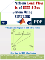 Load Flow Analysis of IEEE 5 Bus SImulink Model