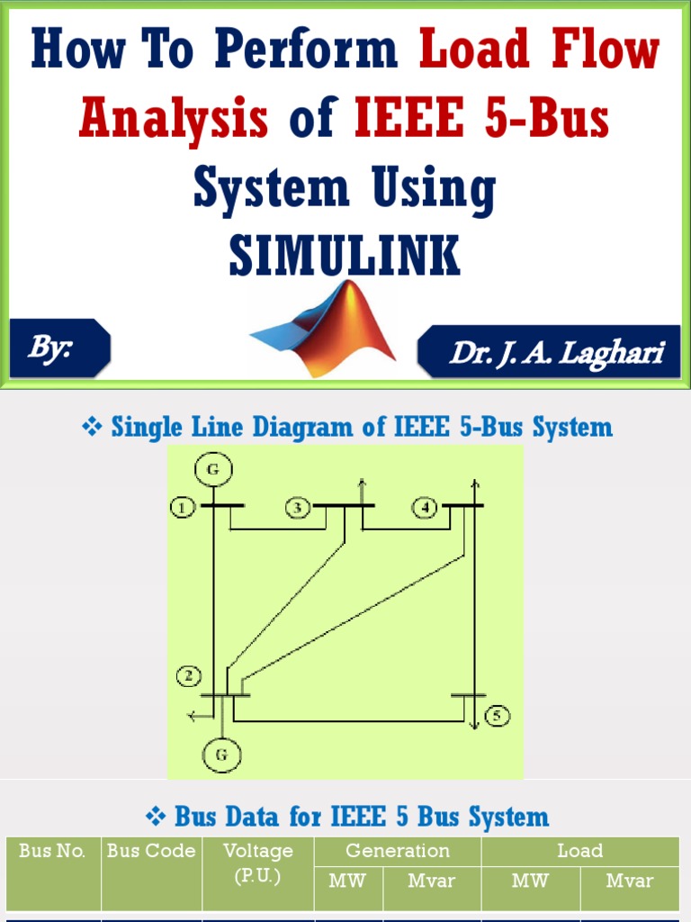 Load Flow Analysis of IEEE 5-Bus System | PDF | Science & Mathematics