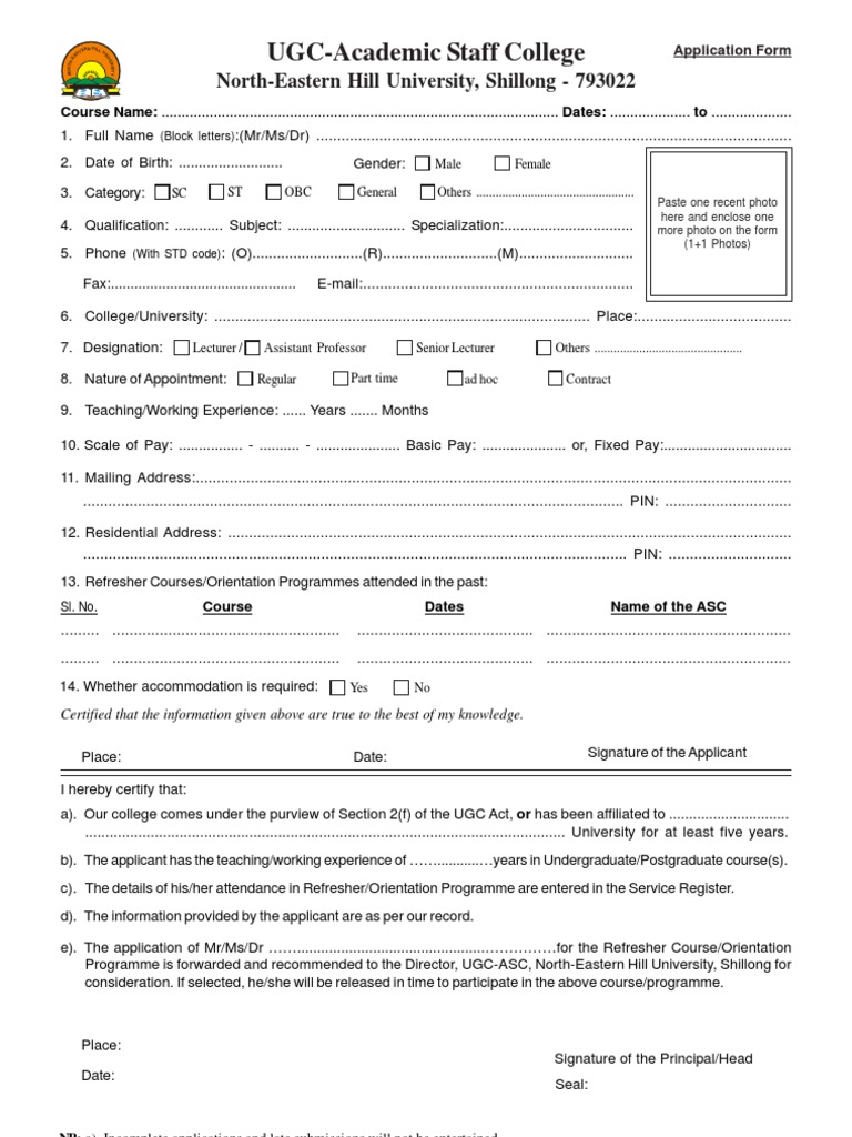 RC OP Application Form | PDF | Educational Stages | Academia