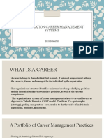 Organisation Career Management Systems: Dr.S.Gomathi