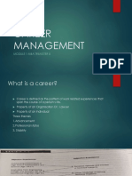 Career Management: Module 1 Mba Trimester 5