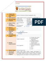 Program Specifications 21 Feb 2022