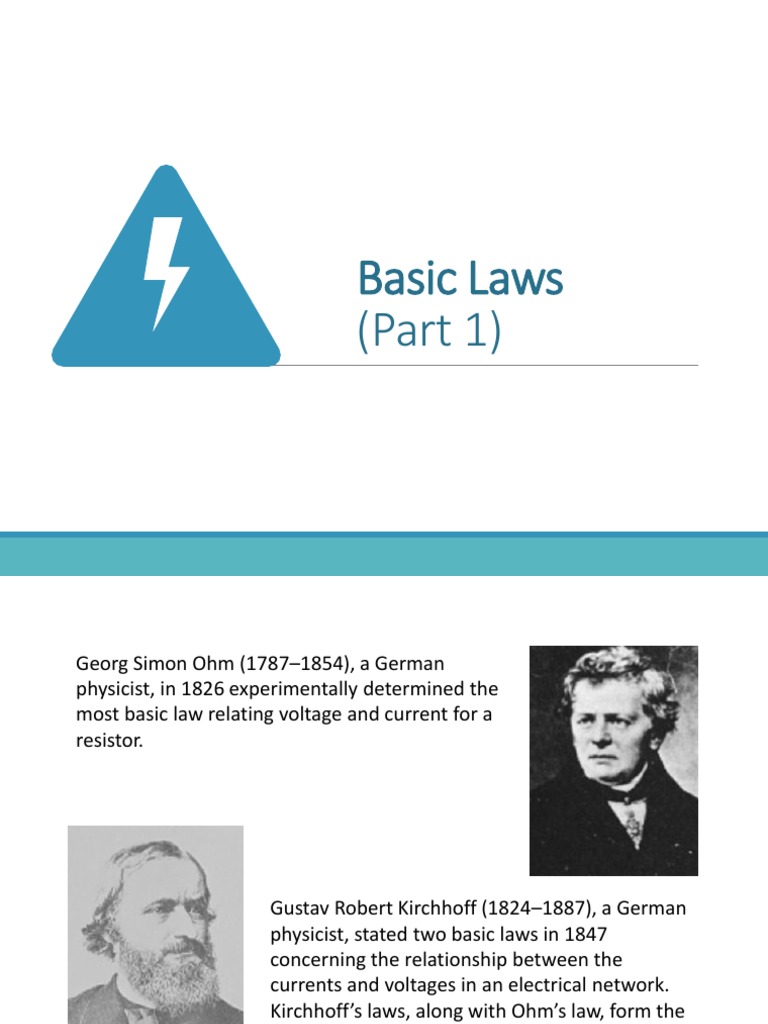 Circuit Laws: Ohm & Kirchhoff Explained | PDF | Electrical Network ...