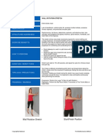 Name of Exercise Area (S) of Body Imbalance (S) Structures Addressed