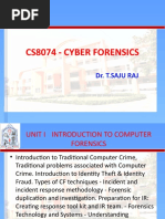 CS8074 - Cyber Forensics