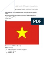 Vietnam, Officially The Socialist Republic of Vietnam, Is A Country in Southeast