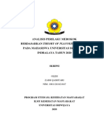 MEROKOK] Analisis Perilaku Merokok Berdasarkan Theory Of Planned Behavior Pada Mahasiswa Universitas Sriwijaya Indralaya Tahun 2020