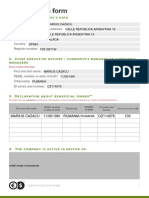 Identification Form Company Details