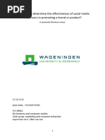 What Factors Determine The Effectiveness of Social Media Influencers in Promoting A Brand or Product?