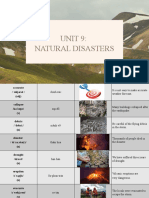 Unit 9 Natural Disasters