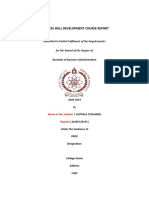Business Skill Development Course Report