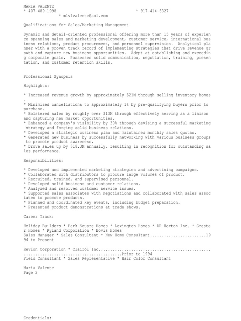 Customer Service/Sales/Marketing | PDF | Real Estate Broker | Sales