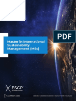 MSC International Sustainability Management ESCP Business School