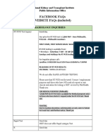 Facebook Faqs Website Faqs (Included) : Laboratory / Radiology Inquiries