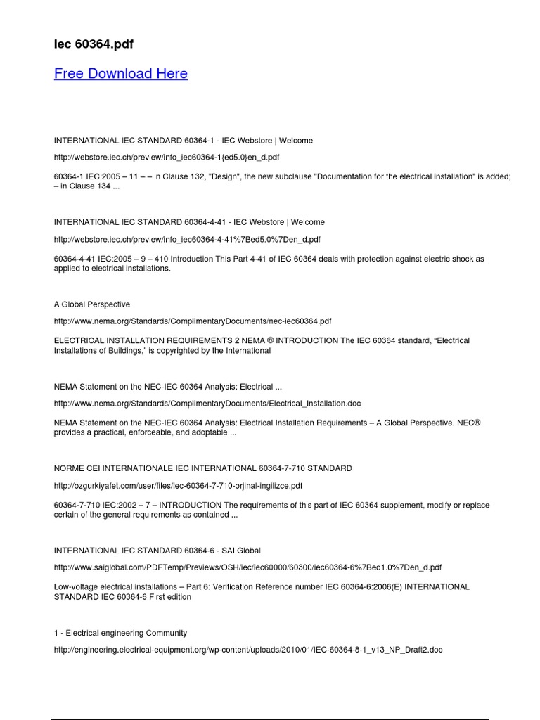 Free Download Here A Iec 60364pdf Free Download Here International Iec ...