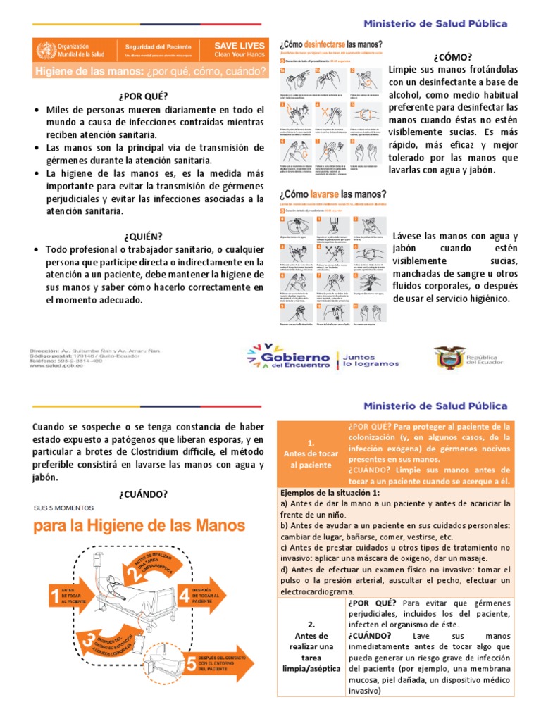 Guía sobre Lavado de Manos en Salud | PDF | Lavado de manos | Salud pública