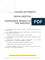 Simulado Direito TJSP 2021