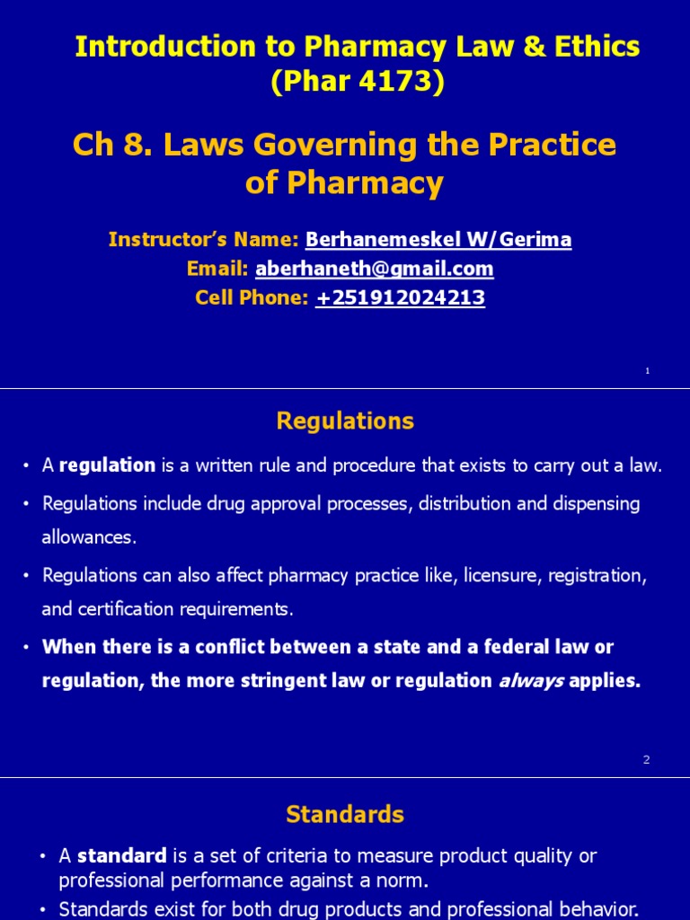 Pharmacy Law and Ethics Overview | PDF | Tort | Negligence