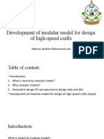 Development of Modular Model For High Speed Crafts