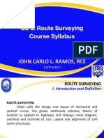 CE3 Route Surveying
