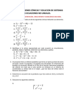 Taller 4. Seccciones Conicas y Solucion de Sistemas de Ecuaciones No Lineales. (7)