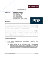 University Rule 08.01.01.M1 Civil Rights Compliance