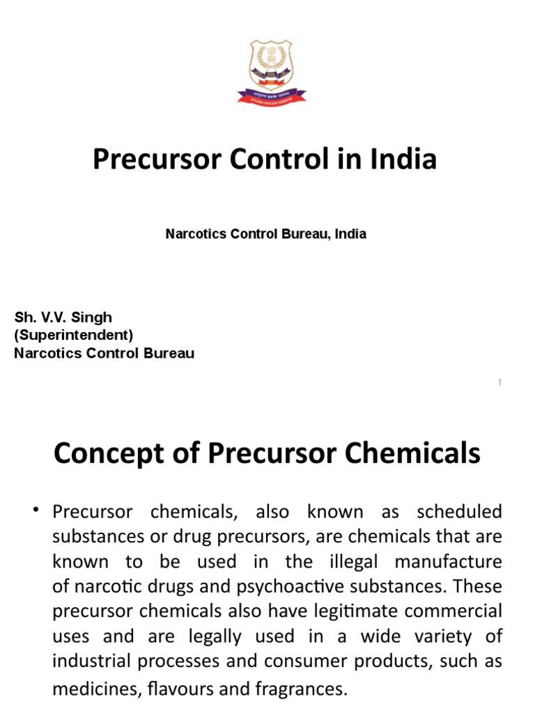 Precursor Chemicals Control in India | PDF | Drugs | Controlled Substance