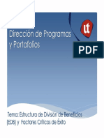 8 Estructura de División de Beneficios (EDB) y Factores Criticos de Exito (FCE)