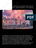 Effects of Air Pollution on Humans, Environment