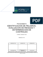 SSOMA-P-003 Identificacion de Peligros, Evaluacion de Riesgos y Determinacion de Controles V01