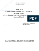 DCI - Capitulo II D - 5 Cláusula Penal e 6. Cláusulas Limitativas de Responsabilidade