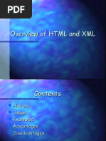 Overview of HTML and XML