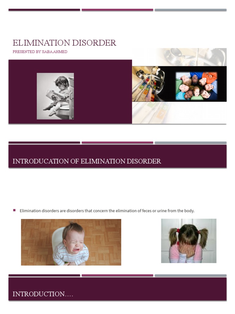 Elimination Disorder PDF Nocturnal Enuresis Urinary Incontinence