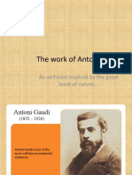 The Work of Antoni Gaudi: An Architect Inspired by The Great Book of Nature