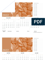 2022 Quarterly Photo Calendar Word 85