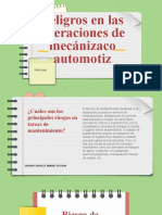 Peligros en Las Operaciones de Mecánizaco Automotriz