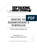 Keep Talking and Nobody Explodes - Bomb Defusal Manual Romana