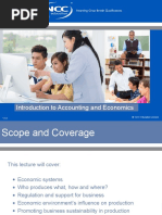 Introduction To Accounting and Economics: © NCC Education Limited V1.0