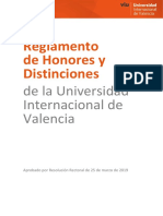 Reglamento de Honores y Distinciones