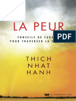 La Peur Conseils de Sagesse Pour Traverser La Tempête by Thich Nhat Hanh (Hanh, Thich Nhat)